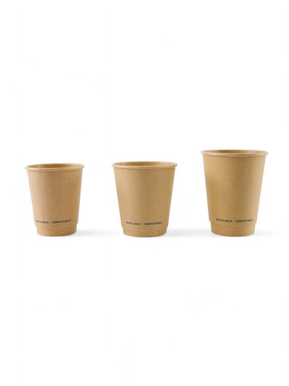 Verres en carton à double paroi
