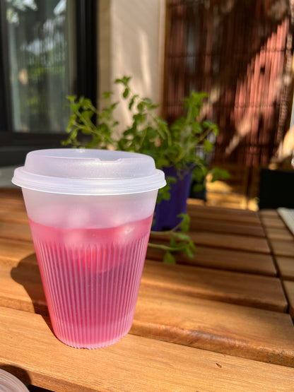 Couvercles pour verres réutilisables - translucide