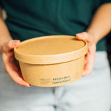 Couvercles en carton pour bol