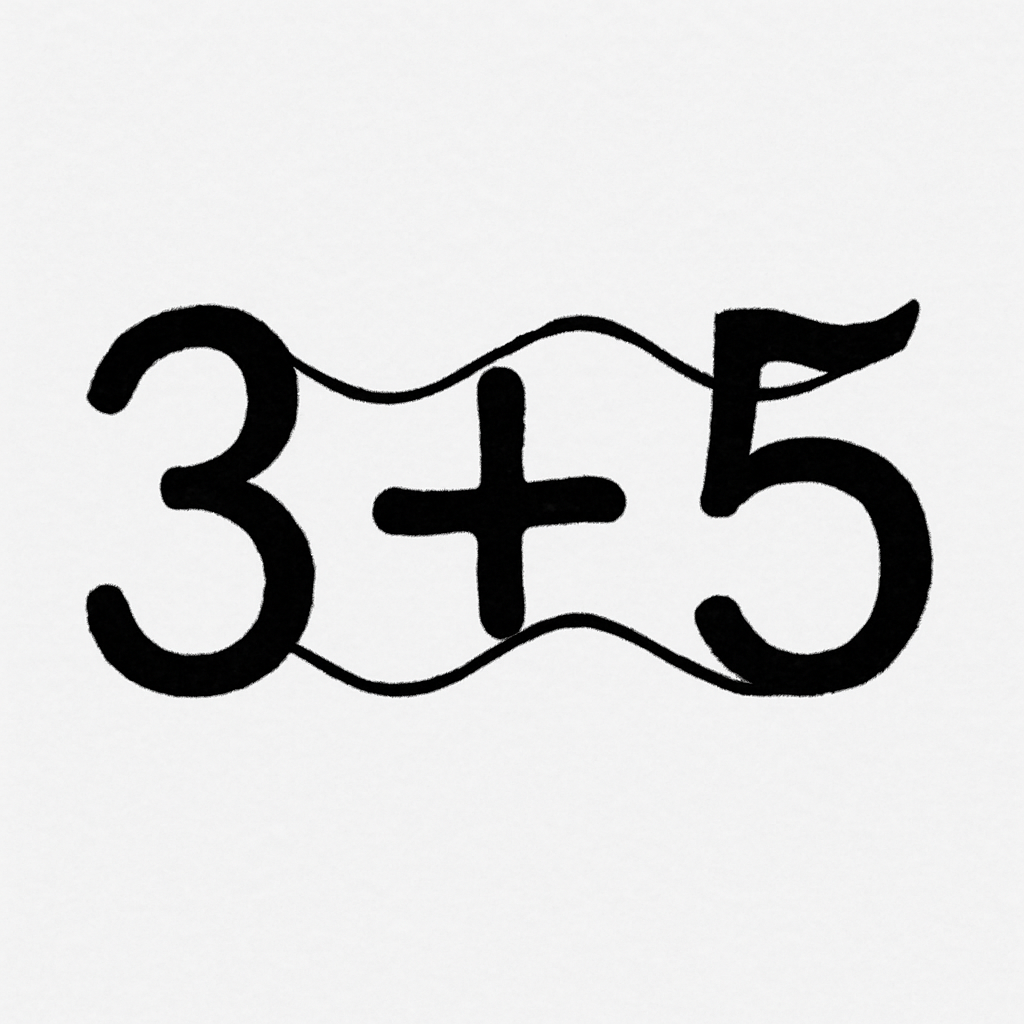 3+5