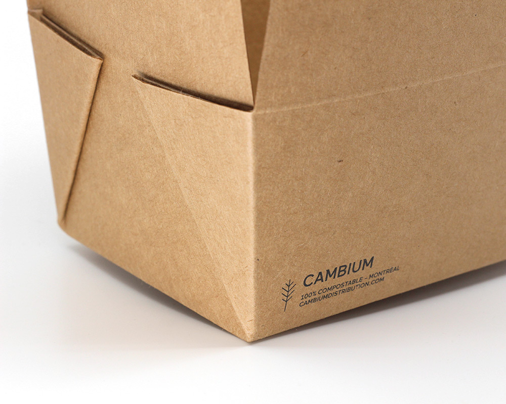 boîte pour emporter 2 compartiments 46 oz - Cambium